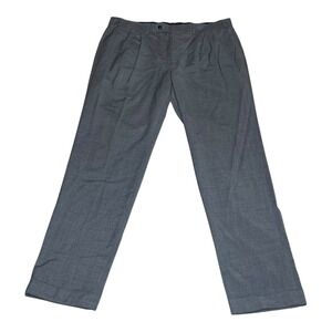 Lauren Ralph Lauren Mens Performance Wool Dress Pants Charcoal Gray 36W x 32L